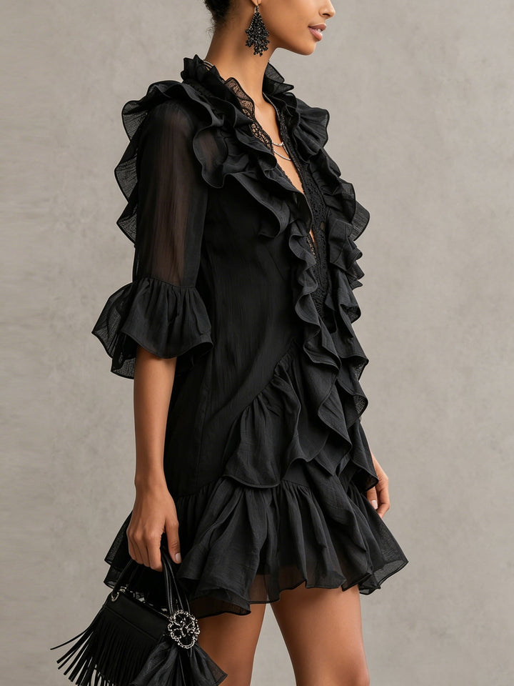 Francesca | Ruffled Mini Dress