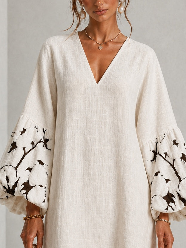 Anouk | Floral Puff-Sleeve Mini Dress