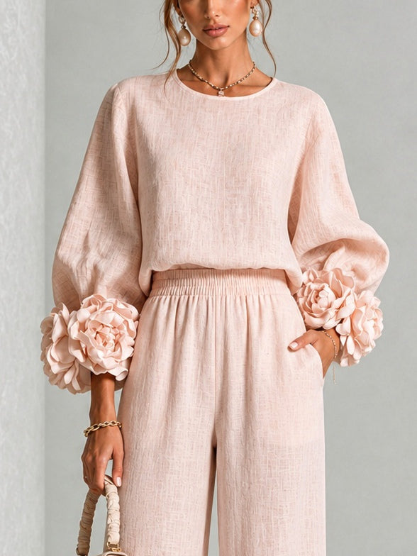 Emilia | Floral Cuff Two-Piece Set