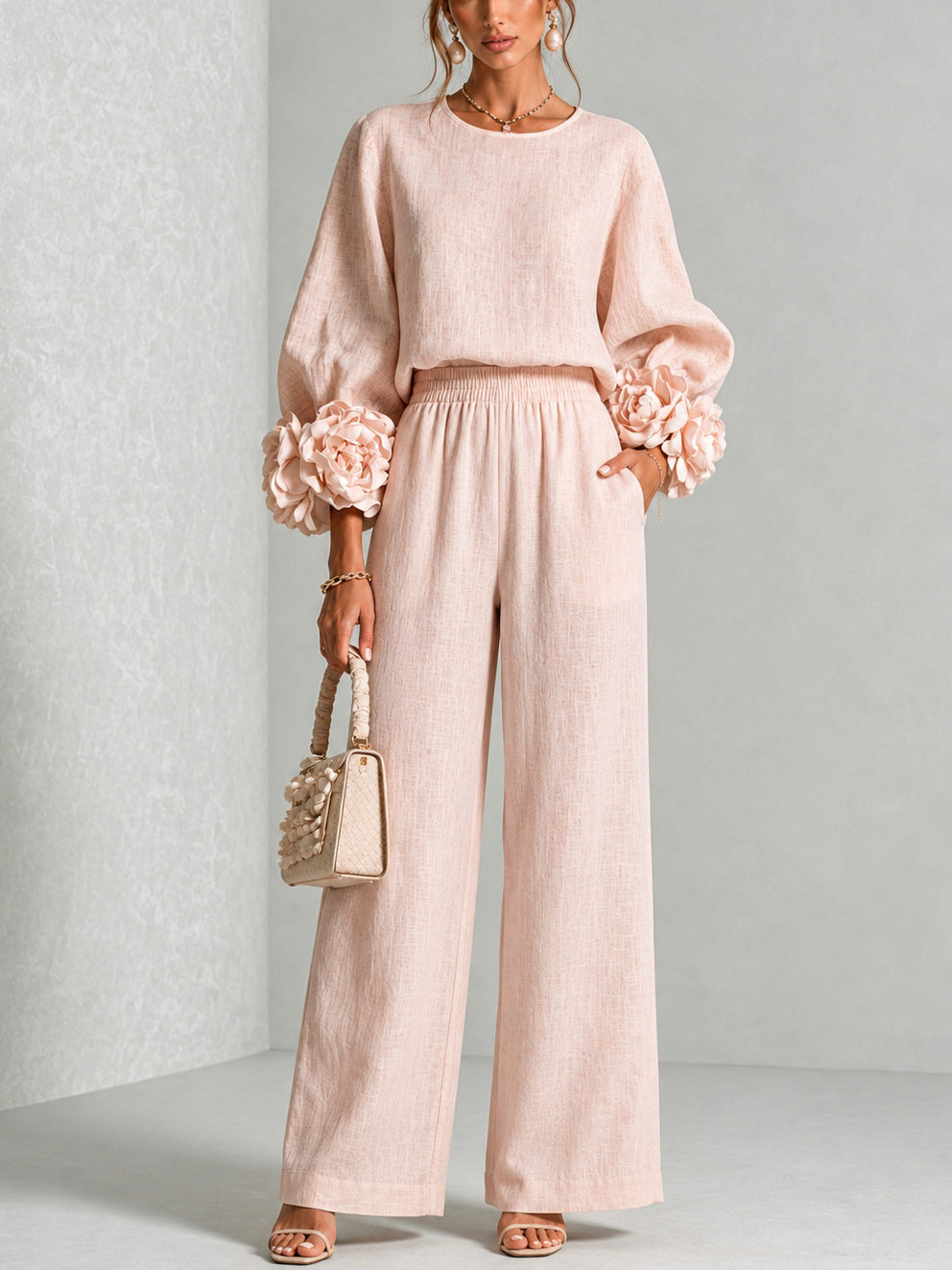 Emilia | Floral Cuff Two-Piece Set