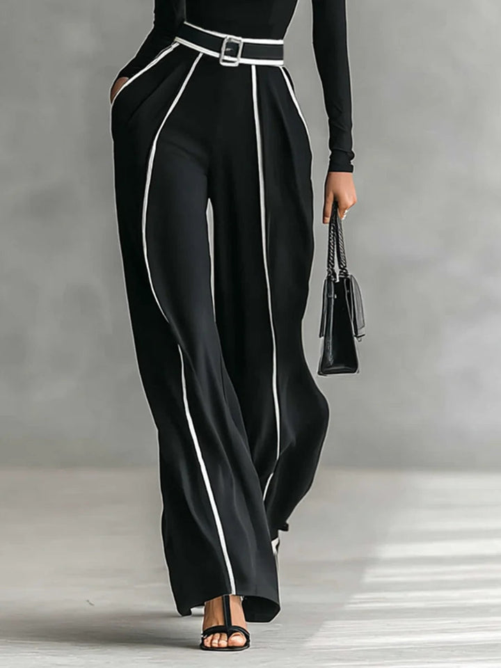 Romilly | High-Neck Wide-Leg Two-Piece Set