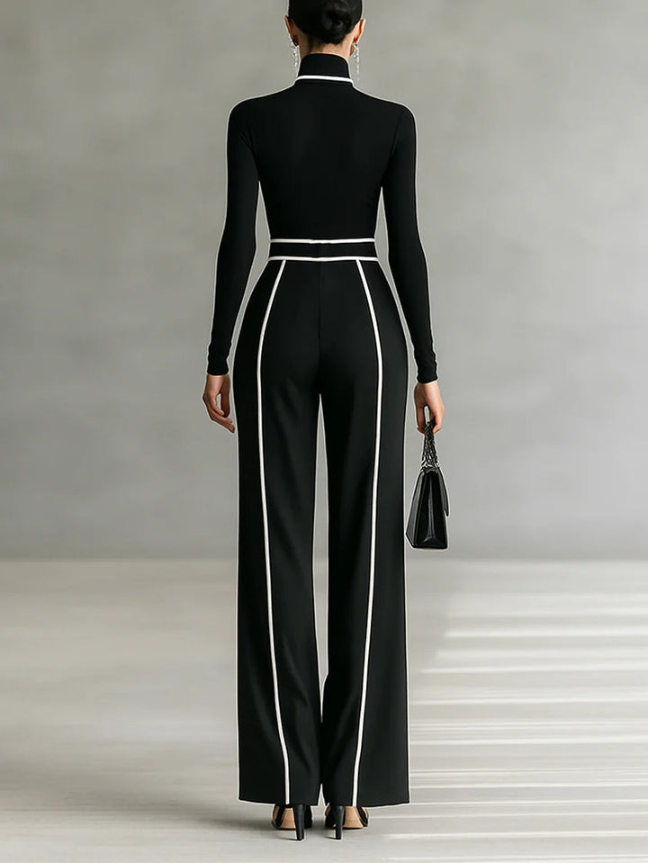 Romilly | High-Neck Wide-Leg Two-Piece Set