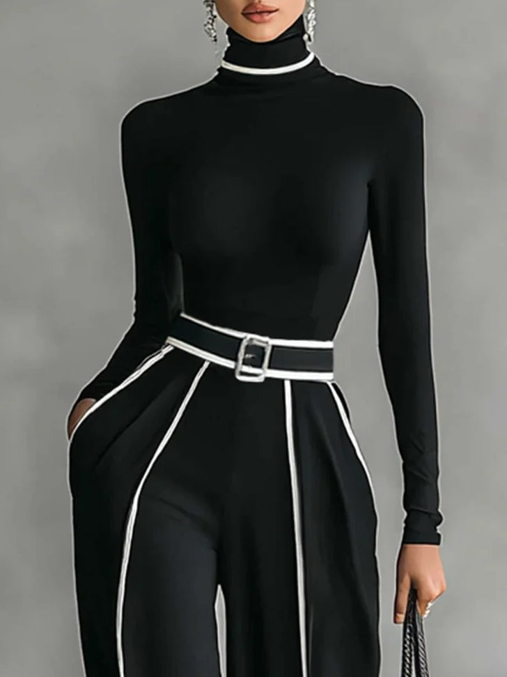 Romilly | High-Neck Wide-Leg Two-Piece Set