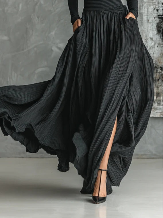 Geraldine | Elegant Pleated Two-Piece Set