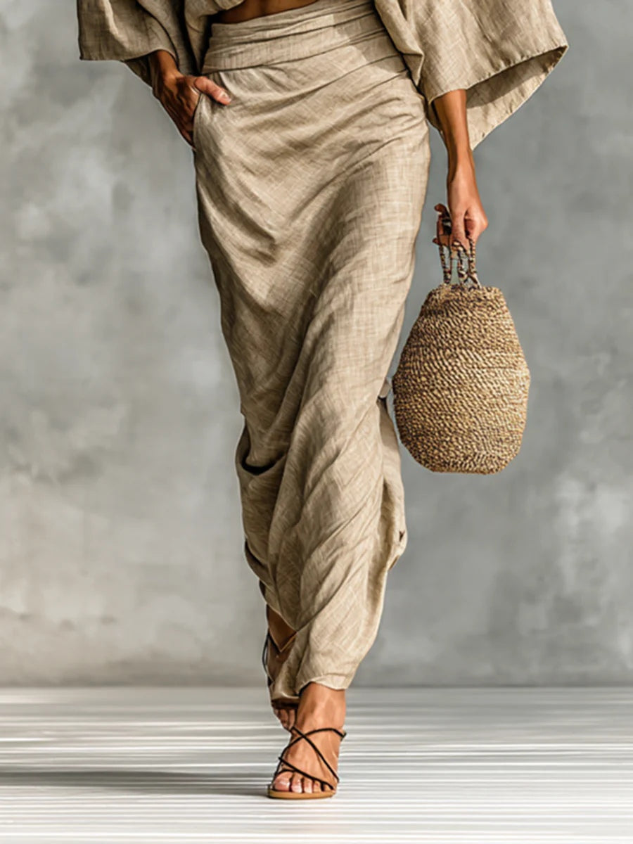 Larissa | Draped Two-Piece Set