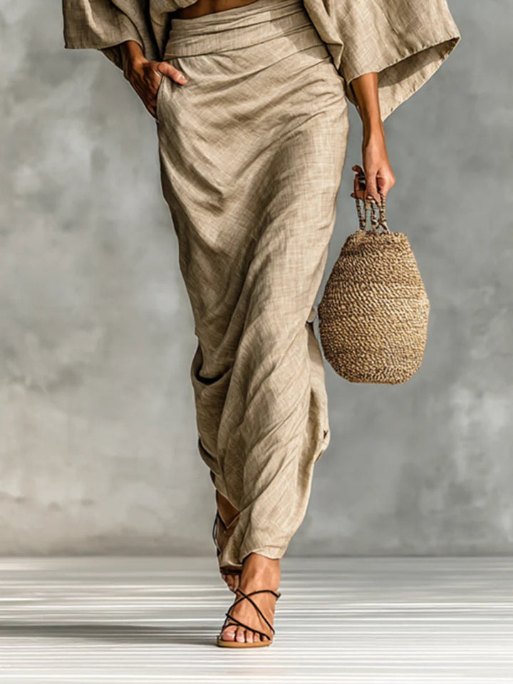 Larissa | Draped Two-Piece Set