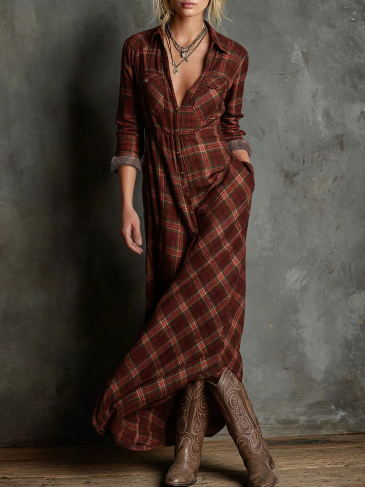 Philippa | Long Buttoned Shirt Dress