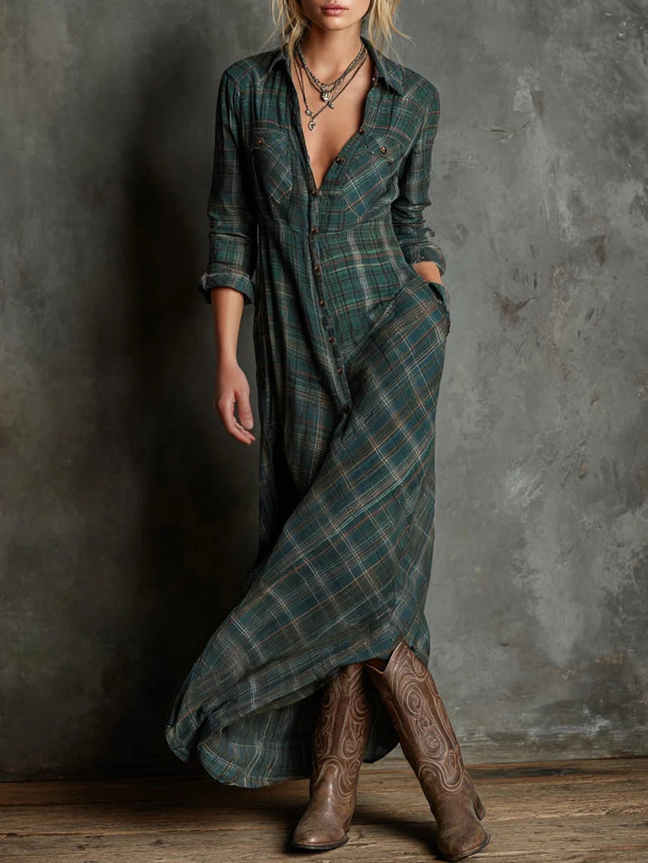 Philippa | Long Buttoned Shirt Dress