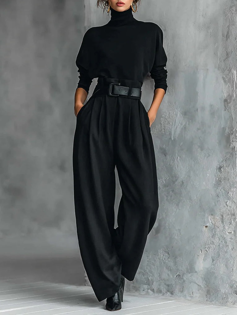 Adrienne | Refined Turtleneck Two-Piece Set
