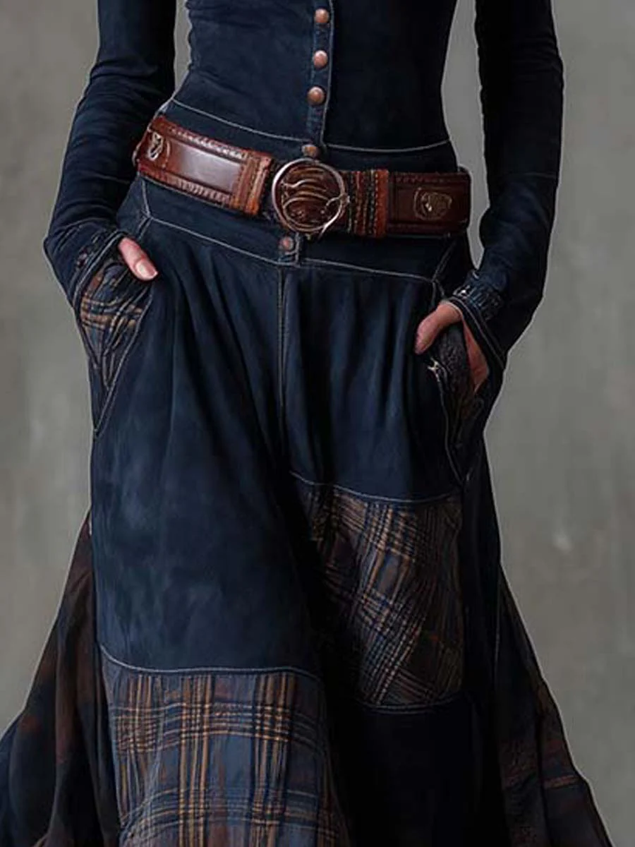 Ingrid | Belted Buttoned Maxi Dress
