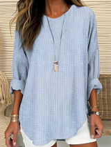 Tabitha | Softly Striped Blouse