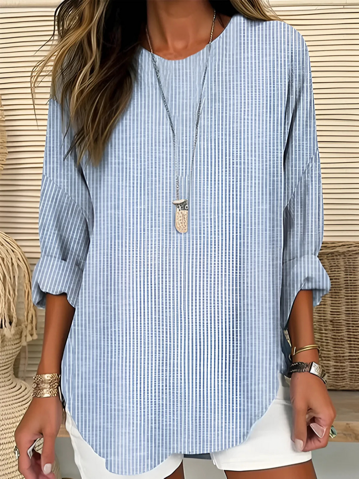 Tabitha | Softly Striped Blouse