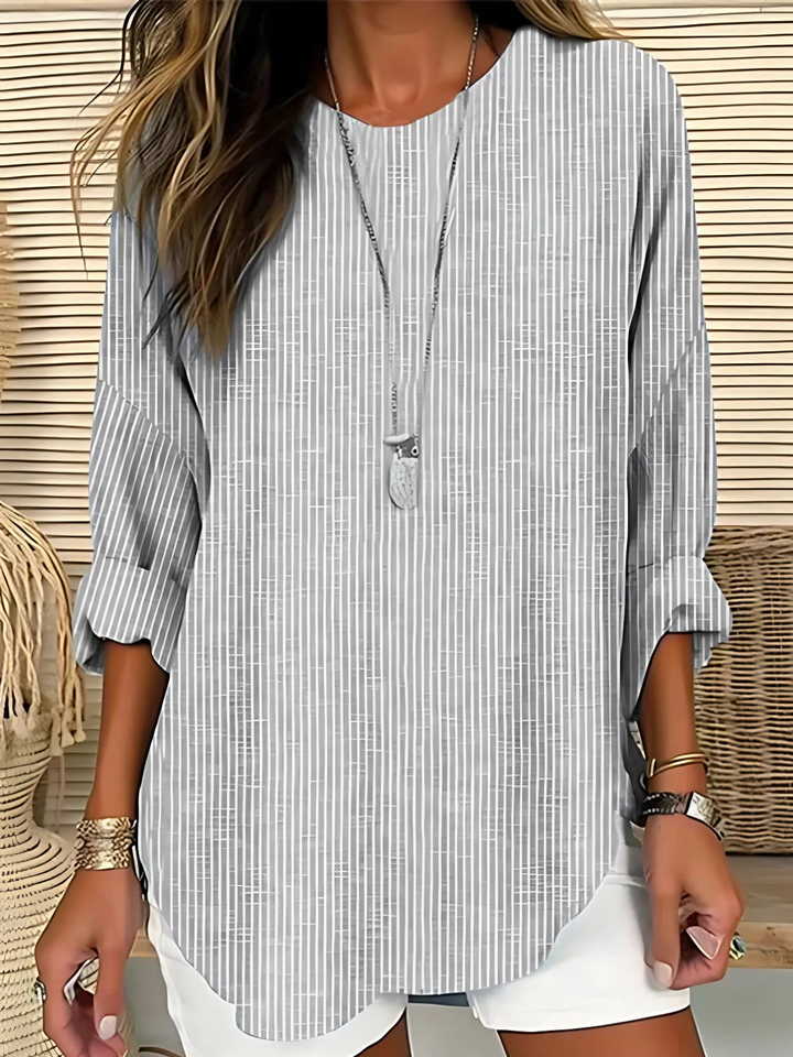 Tabitha | Softly Striped Blouse