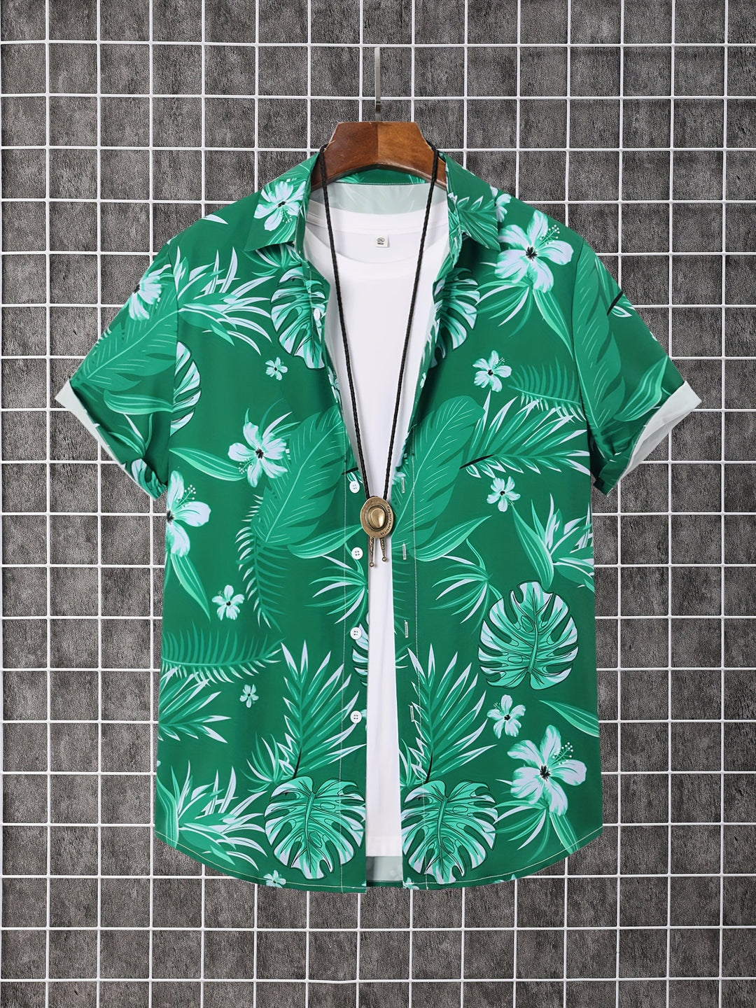 Kingston | Men's Tropical Print Short Sleeve Shirt