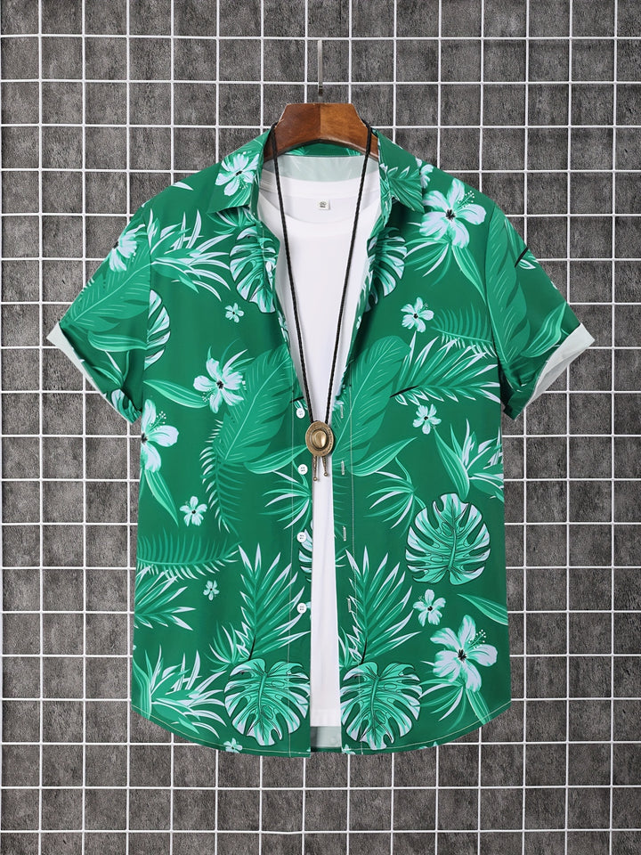 Kingston | Men's Tropical Print Short Sleeve Shirt