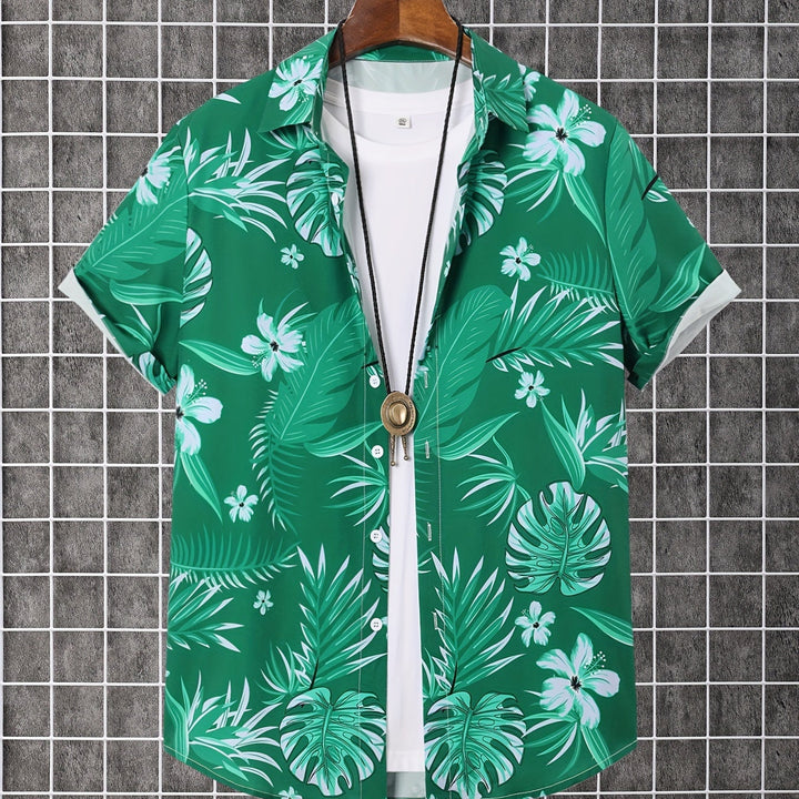 Kingston | Men's Tropical Print Short Sleeve Shirt