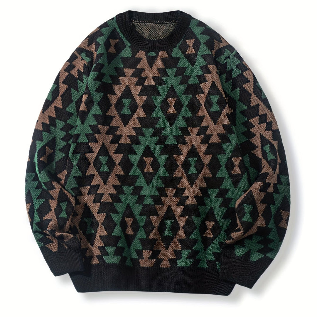 Harrison | Patterned Crewneck Sweater