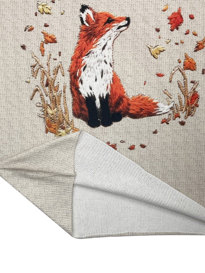 Willa | Woodland Fox Crewneck Sweater