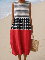 Susannah | Colorblock Midi Dress