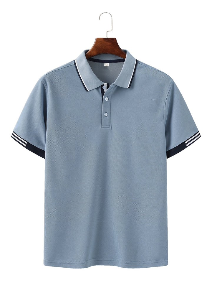 Shane | Men's Contrast Tipped Pique Polo Shirt