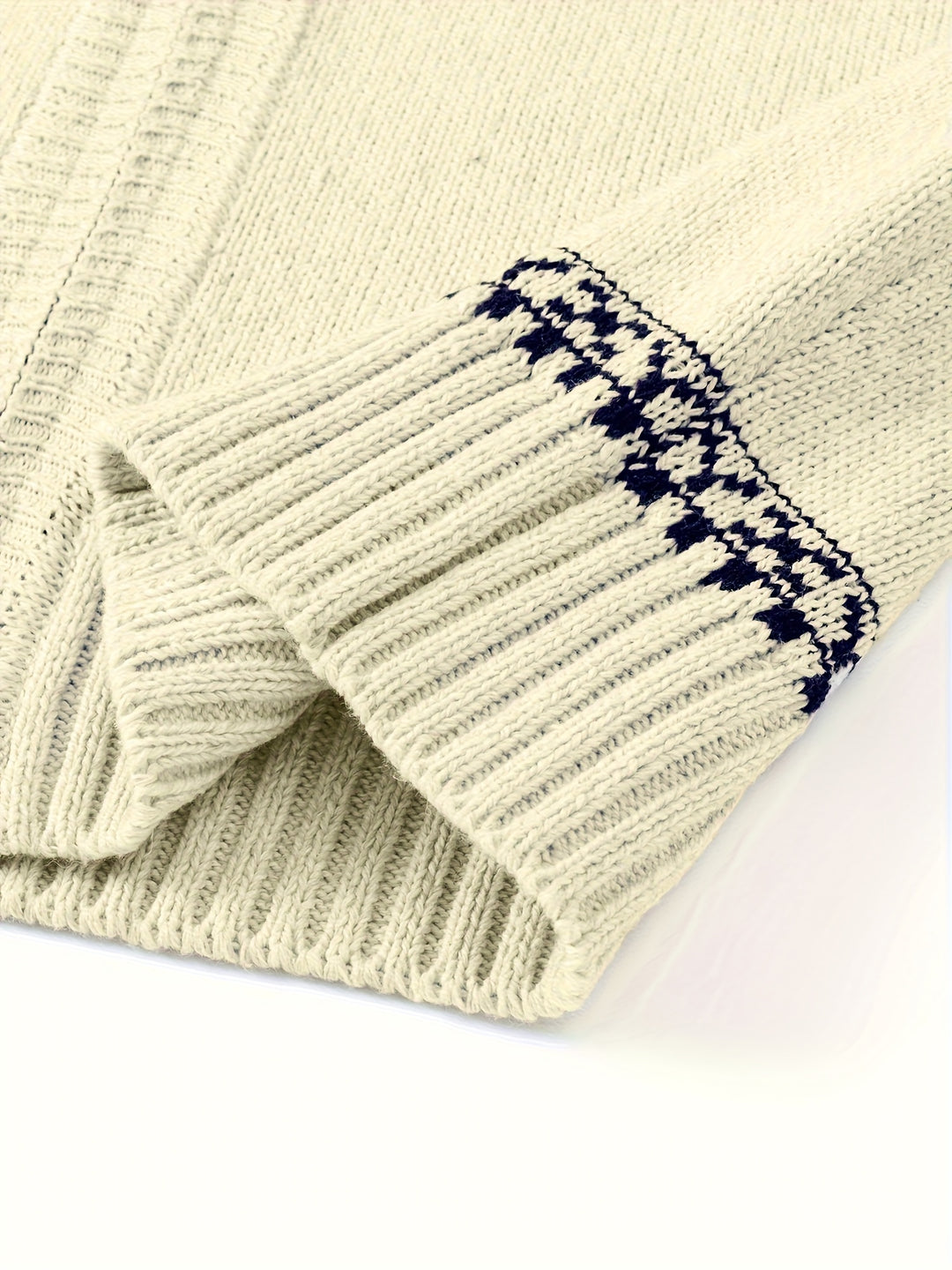 Gregory | Snowflake-Knit Zip Cardigan
