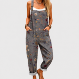 Stone Ditsy Floral Overalls