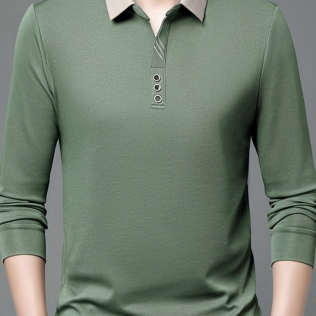 Alden | Refined Long-Sleeve Polo Shirt