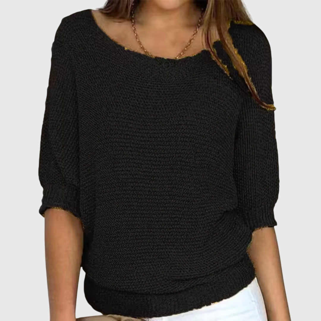 Bettina | Relaxed Batwing Knit Sweater