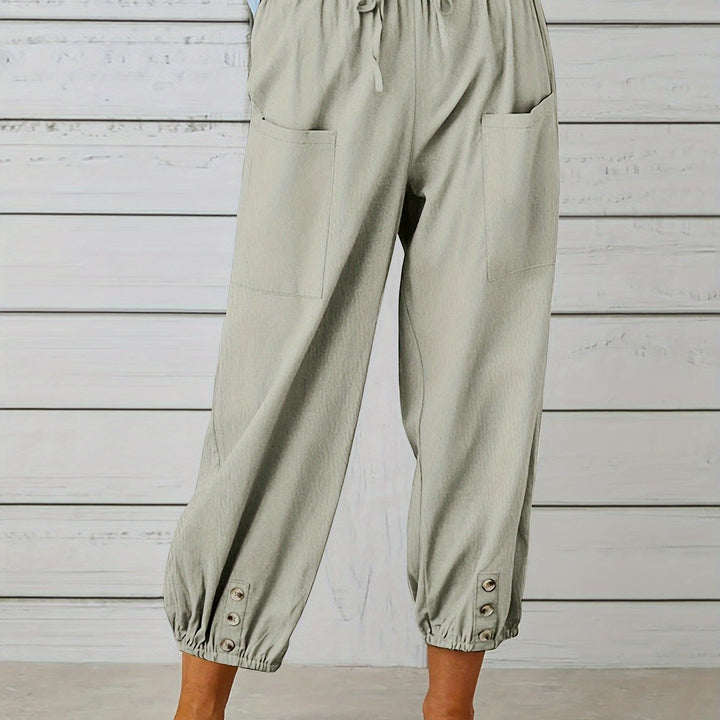 Lorraine | Relaxed Cropped Wide-Leg Pants