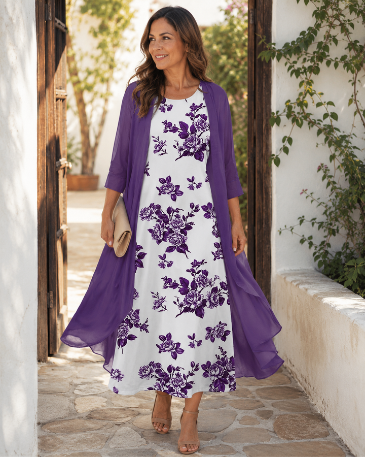 Whitney | Floral Duster Two-Piece Set