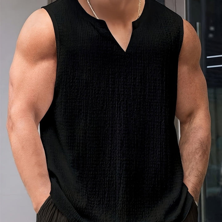 Quinn | Men's V-Neck Sleeveless Tank Top