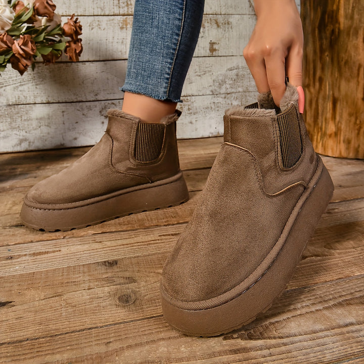 Priscilla | Cozy Platform Ankle Boots
