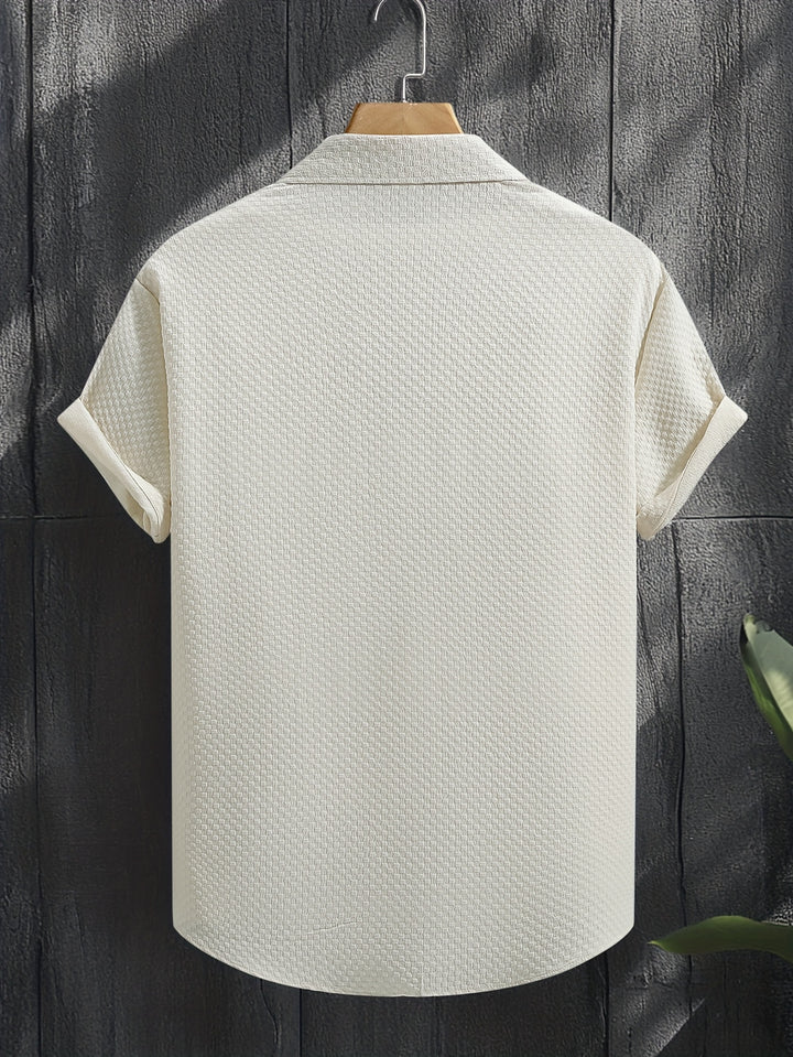 Silas | Men's Bubble Texture Short Sleeve Shirt