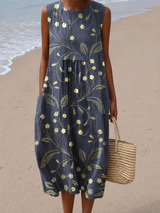 Iris | Effortless Floral Midi Dress