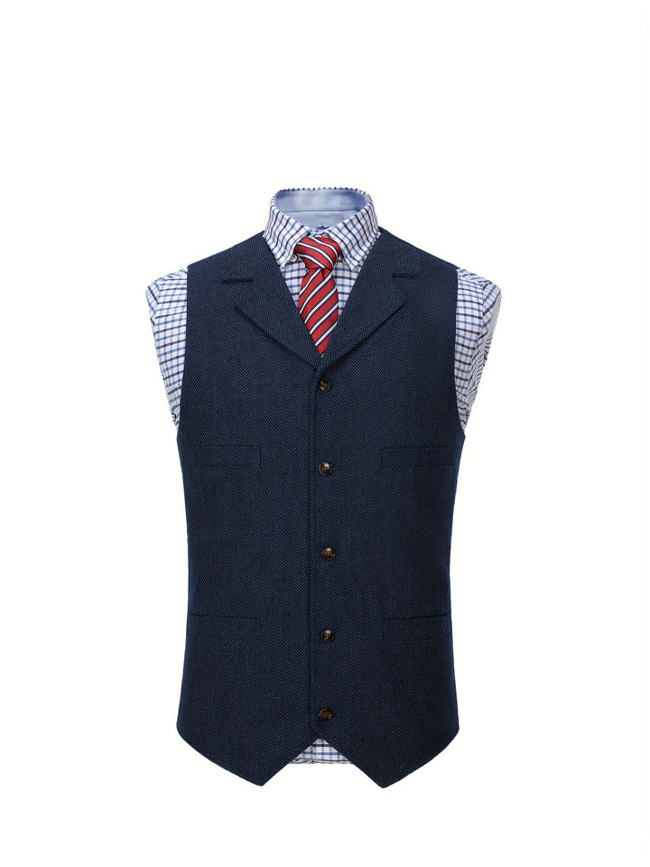 Barnaby | Heritage Herringbone Vest