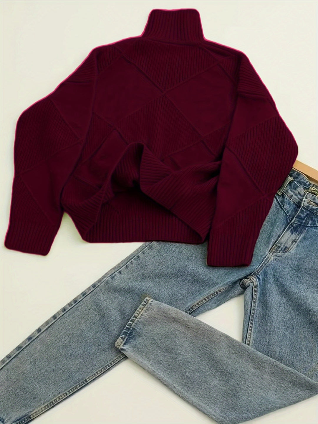 Cornelia | Cozy Textured Turtleneck Sweater