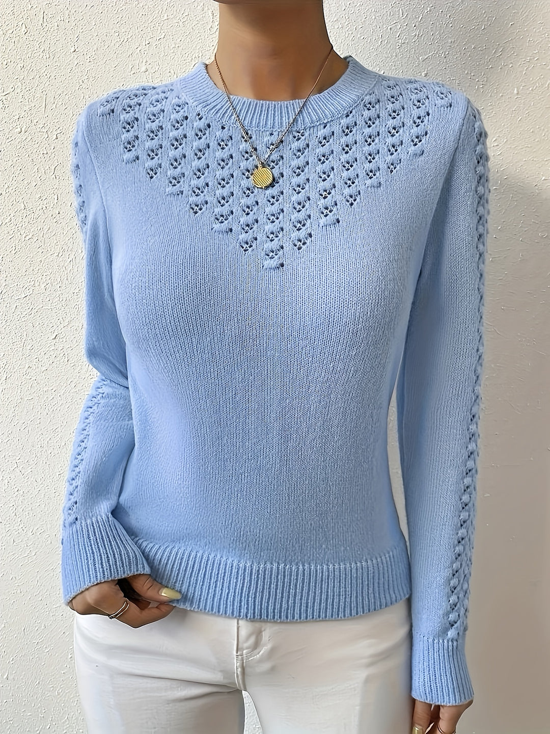 Marceline | Openwork Knit Sweater