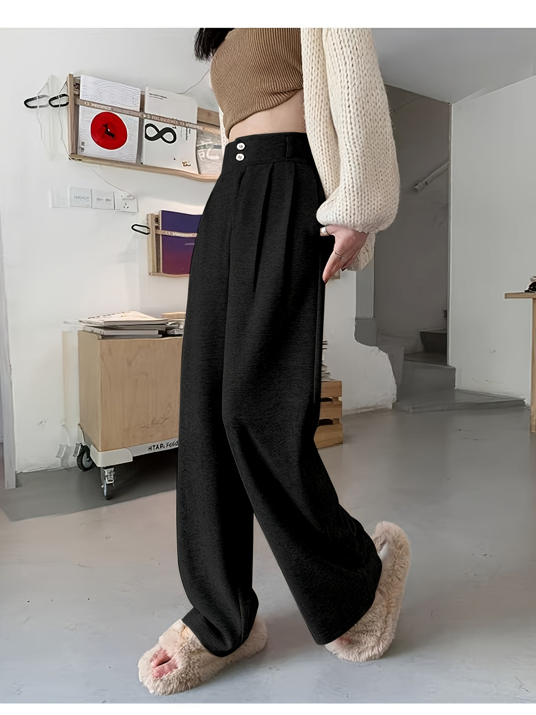Rosanna | High-Waisted Wide-Leg Trousers