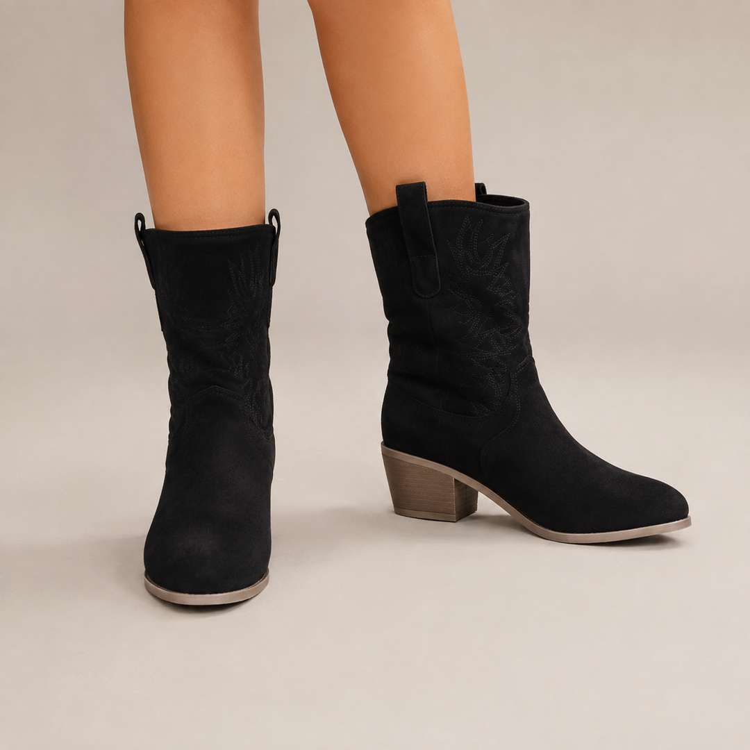 Deloris | Western-Inspired Ankle Boots