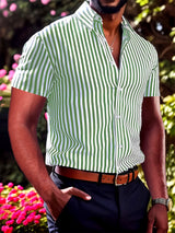 Sinclair | Men's Striped Short Sleeve Shirt