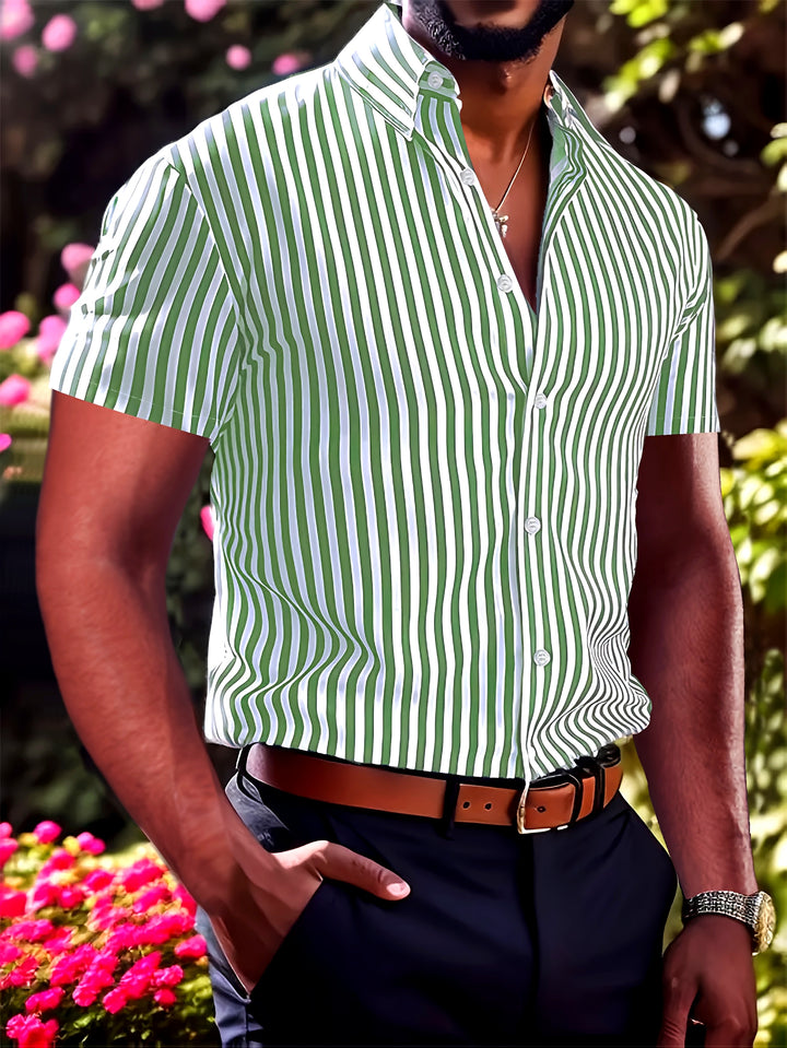 Sinclair | Men's Striped Short Sleeve Shirt