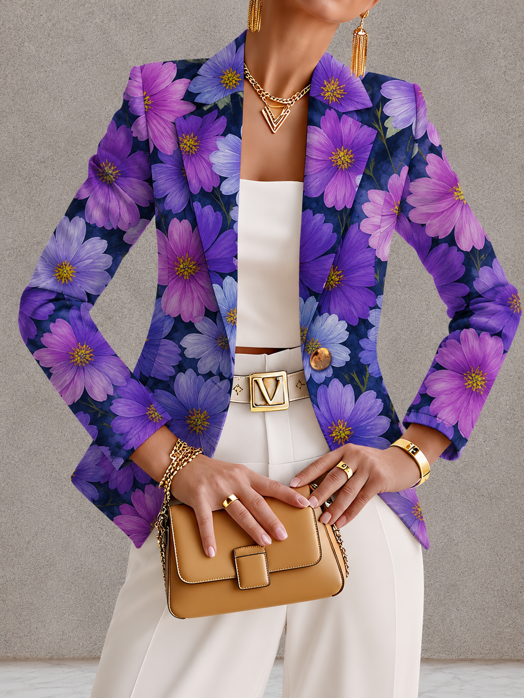 Lucille | Floral Tailored Blazer