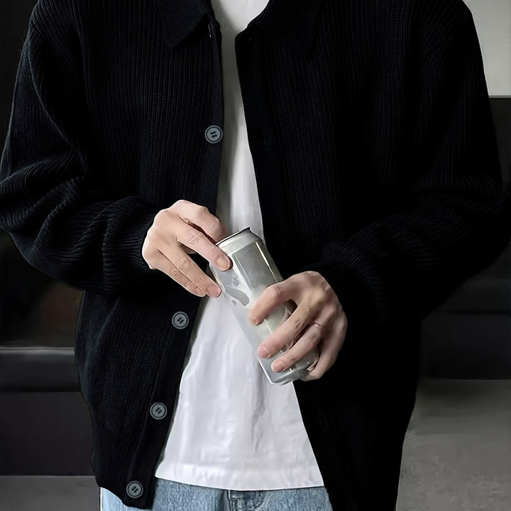 Oliver | Ribbed Collared Cardigan
