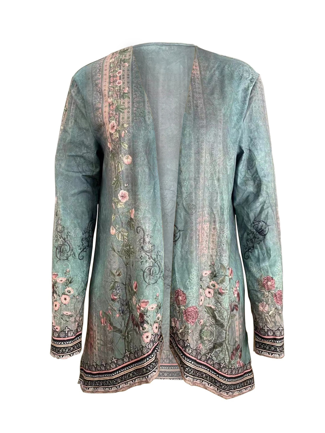 Adelaide | Botanical Open-Front Cardigan