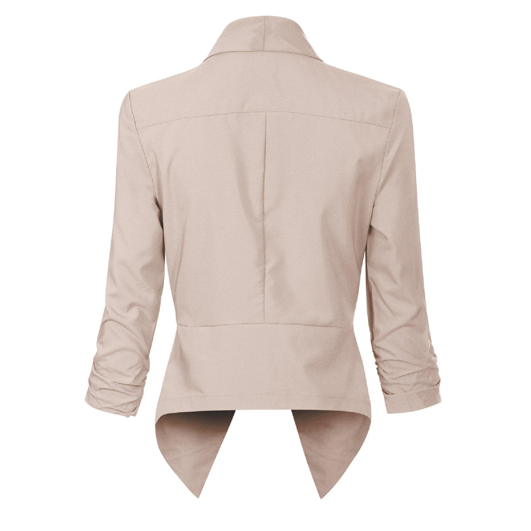 Ophelia | Open-Front Draped Blazer