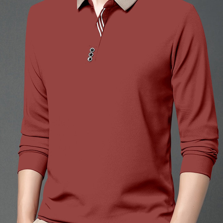 Alden | Refined Long-Sleeve Polo Shirt