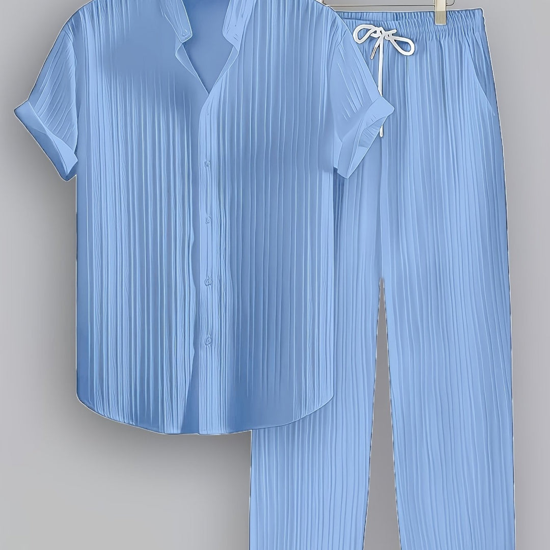 Adrian | Relaxed Textured Two-Piece Set
