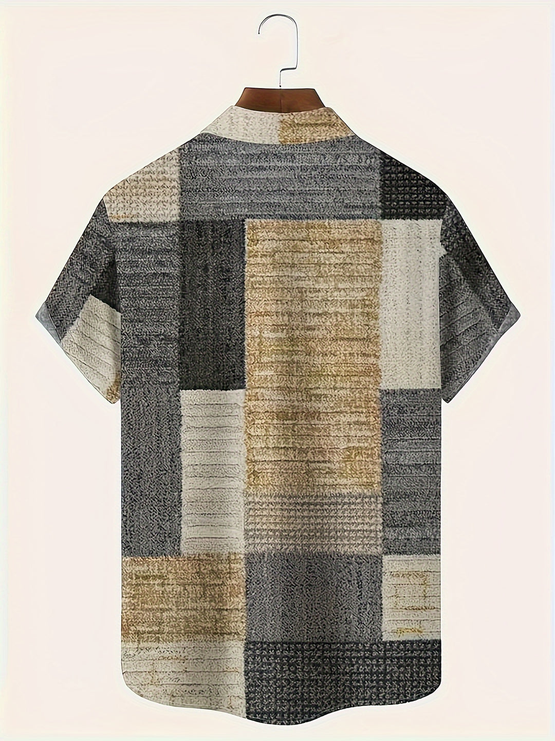 Gable | Men's Coloured Geometric Short Sleeve Shirt