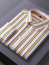Vaughn | Men's Stretch Striped Long Sleeve Shirt