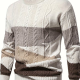 Wallace | Textured Colour-Block Sweater